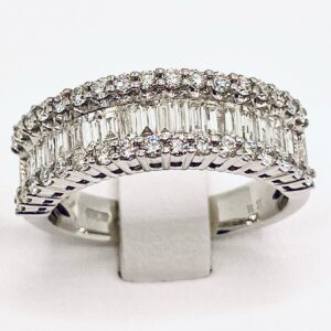 Veretta ring with baguette diamonds art. 3901RW