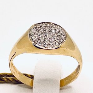 Chevalier ring in gold and diamonds art. AN 2129