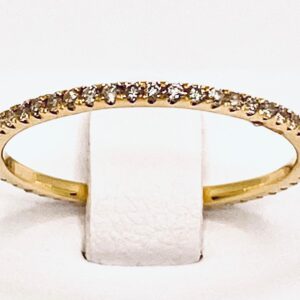 Anello veretta di diamanti in oro giallo art.ROO478YAO1.3