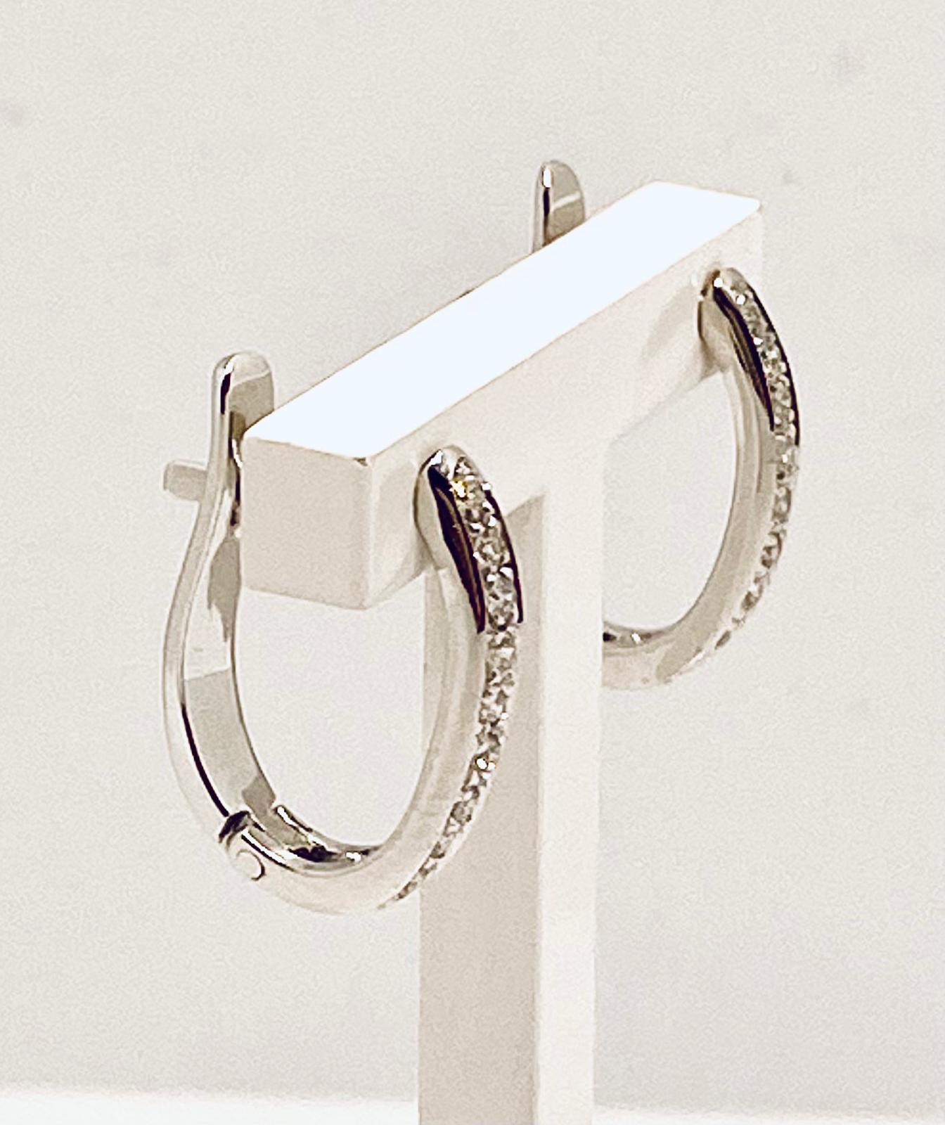 Circle earrings with diamonds Art. OR916-1