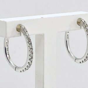 Orecchini a cerchio con diamanti Art.E01373WA01