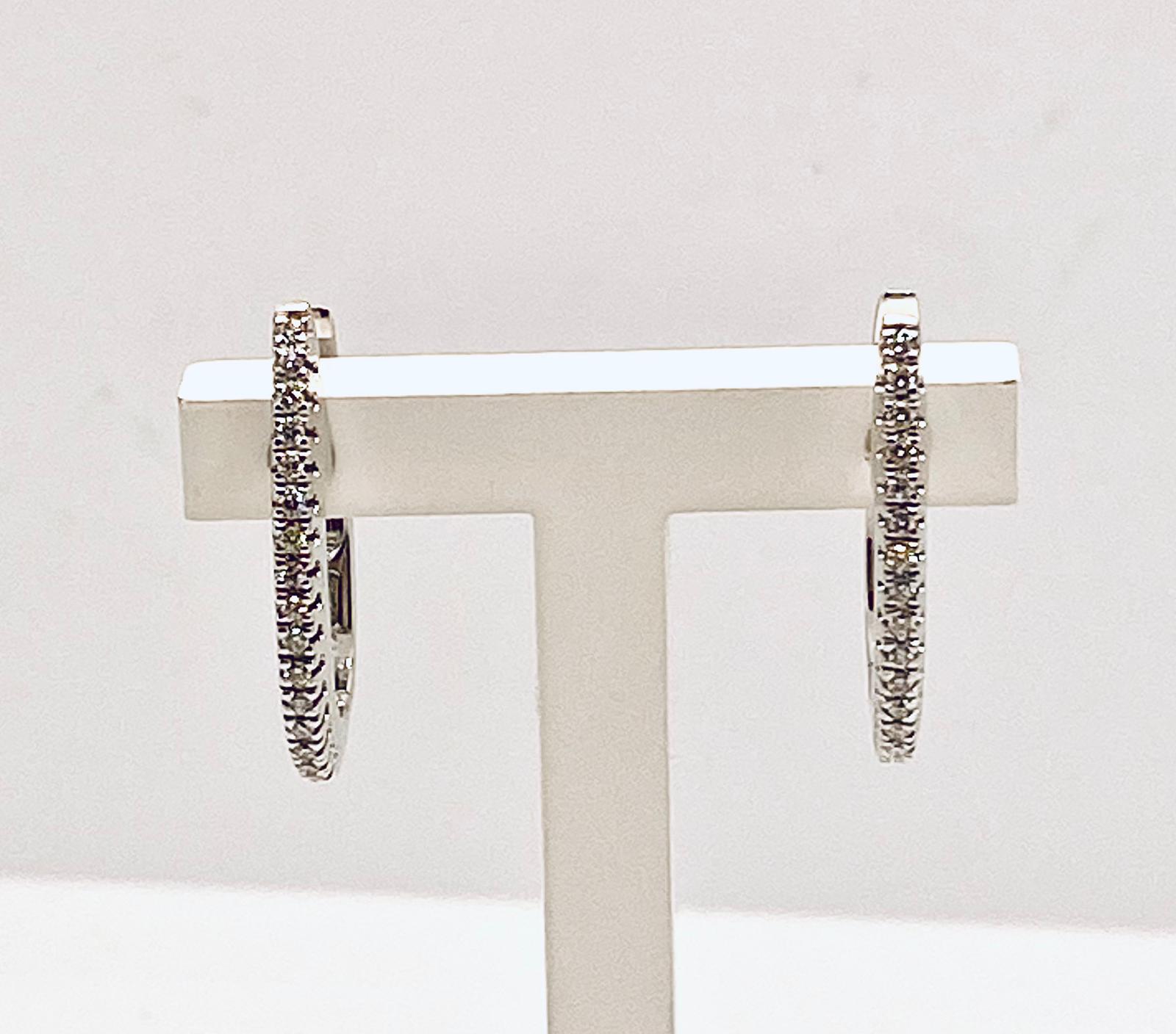 Circle earrings with diamonds Art. OR860
