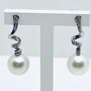 Pearl and diamond earrings art.ORP244-2