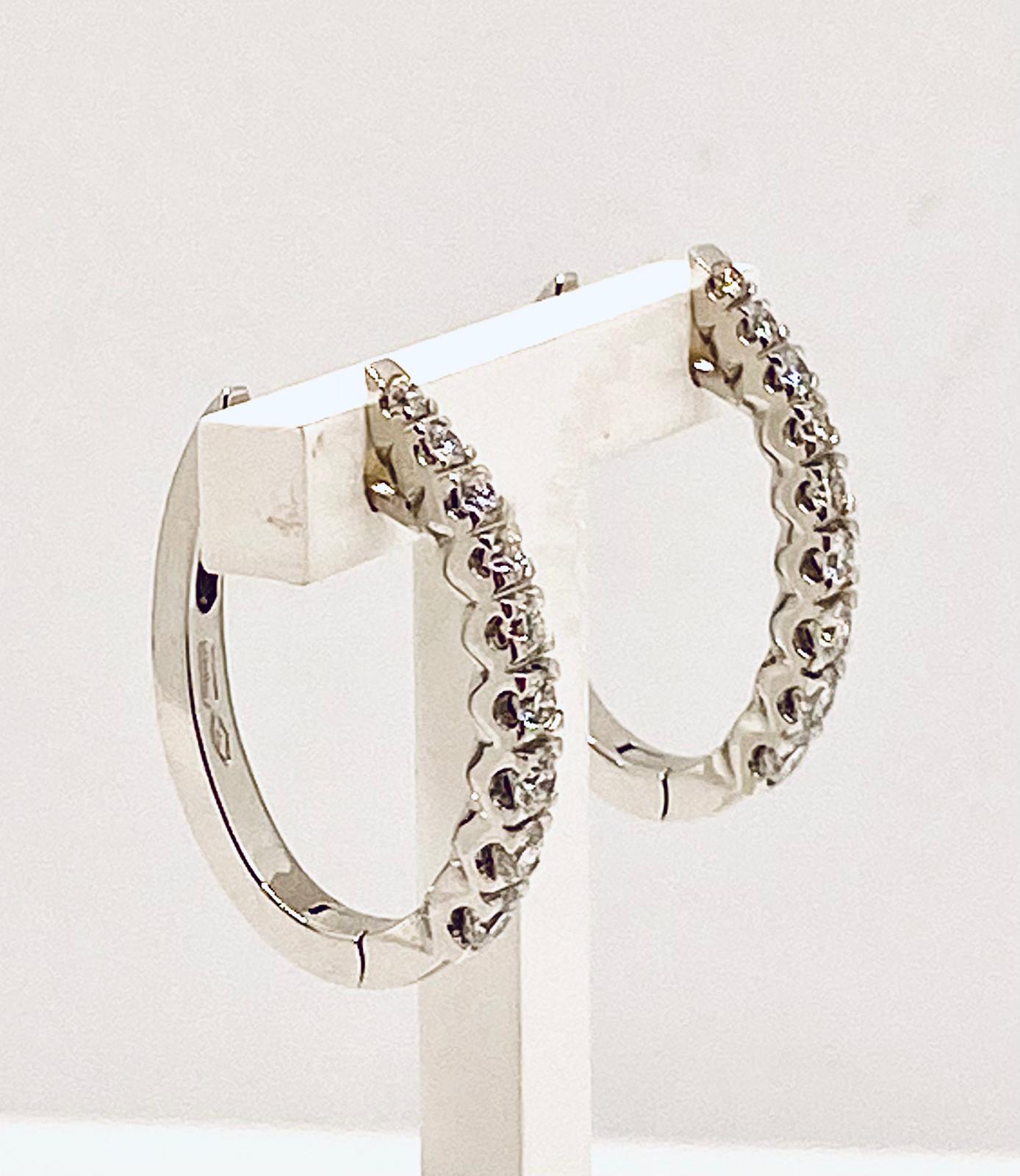 Circle earrings with diamonds Art.OR480