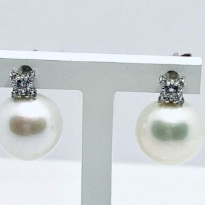 Orecchini di perle e diamanti art. ORP248-4