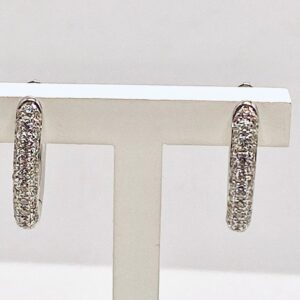 Circle earrings with diamonds Art.2046320