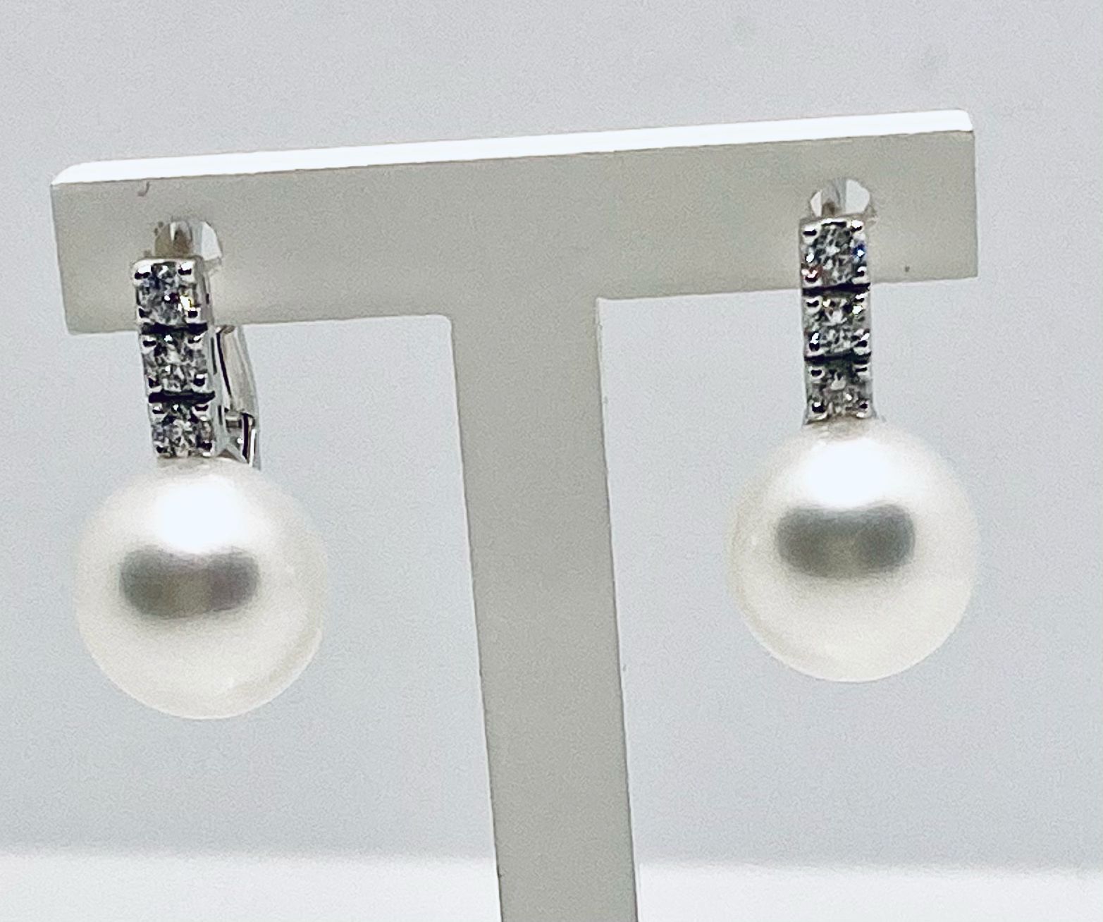 Pearls and diamonds earrings art.ORP250-1