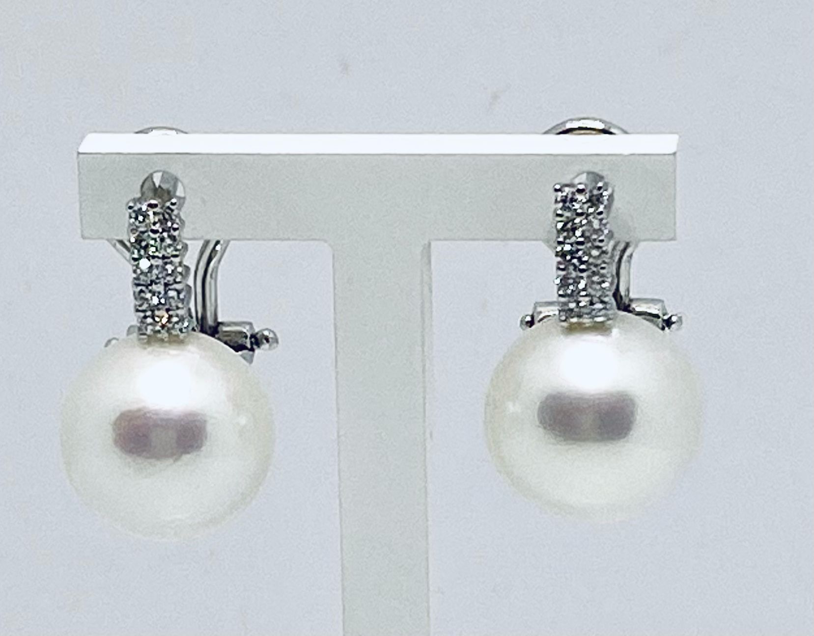 Orecchini perle e diamanti art.ORP246-2