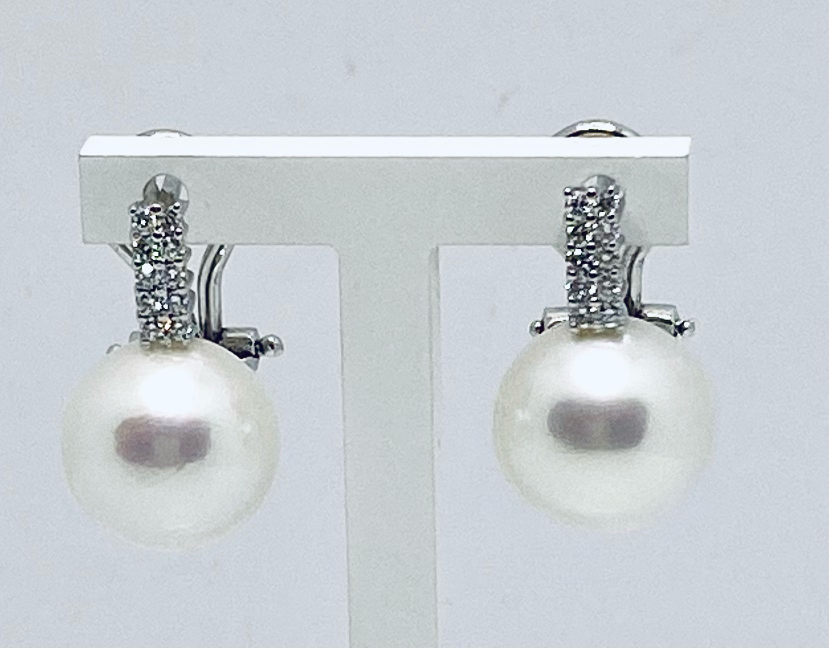 Pearl and diamond earrings art.ORP246