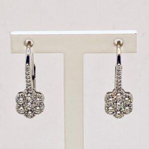 FLOWER diamond bridge earrings Art. OR937