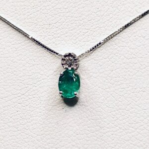 Pendente con smeraldi e diamanti art. CD761