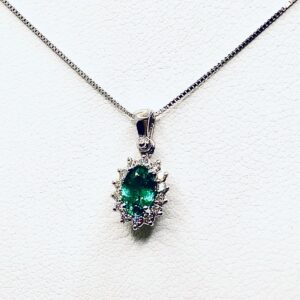 Pendente con smeraldi e diamanti art. CD604