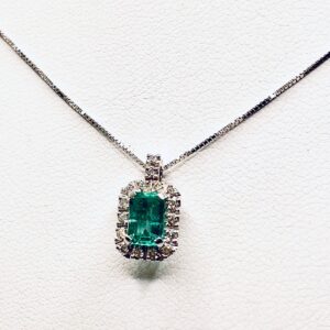Pendente con smeraldi e diamanti art. CD418