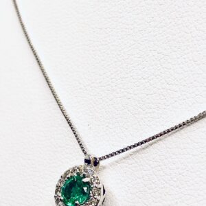 Pendente con smeraldi e diamanti art. CD473