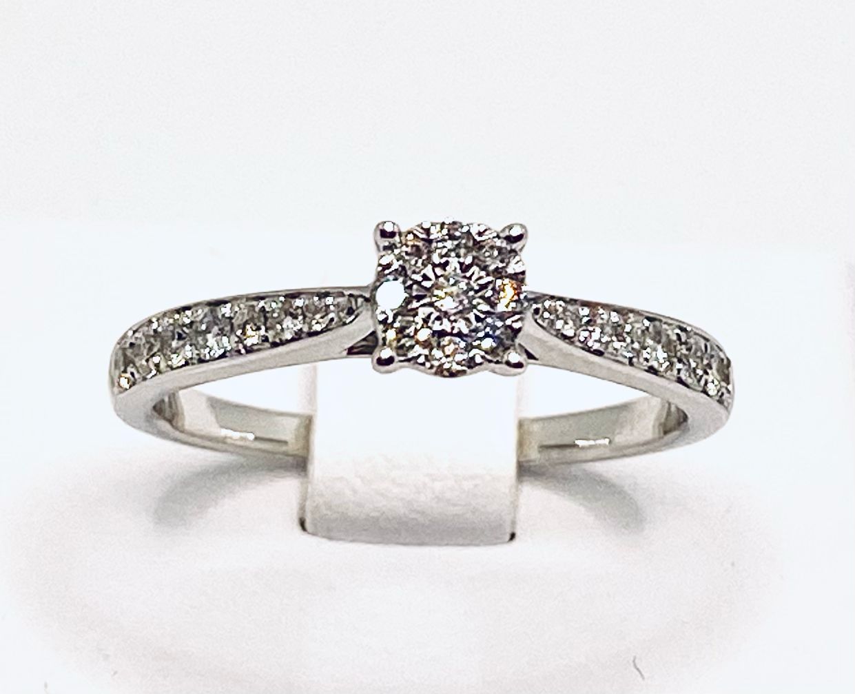 Gold and diamond solitaire ring Art.BS30165R-4