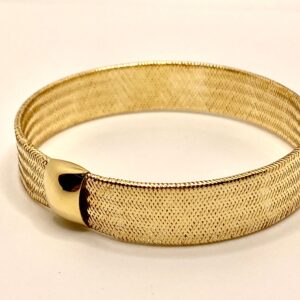 Bracciale morbido in filo d'oro giallo 750% cod.art. BF01
