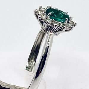 Anello con smeraldo e diamanti BON TON  art.AN1368