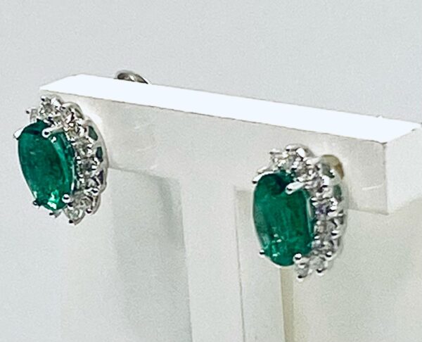 Orecchini con smeraldi e diamanti art.OR1192
