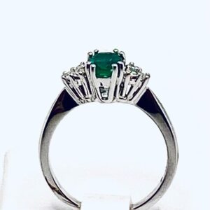 Anello con smeraldo e diamanti GEMME art.AN1909