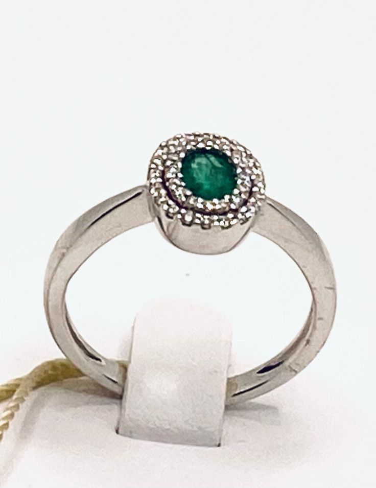 Anello con smeraldo e diamanti art.05626014