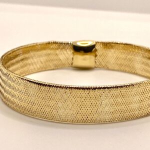 Bracciale morbido in filo d'oro giallo 750% cod.art. BF01