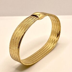 Bracciale morbido in filo d'oro giallo 750% cod.art. BF01