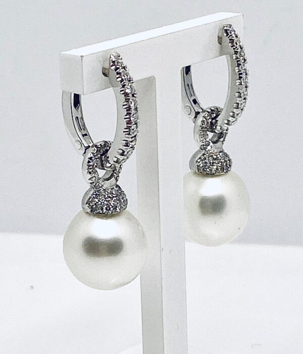 Orecchini con perle australiane e diamanti art.ORP256