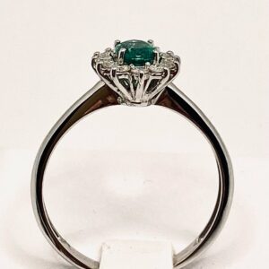 Anello con smeraldo e diamanti BON TON  art.AN1368