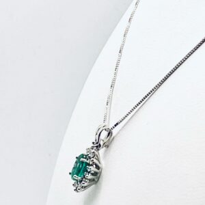 Pendente con diamanti e smeraldo BON TON  Art.CD587
