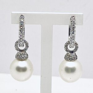 Orecchini con perle australiane e diamanti art.ORP256