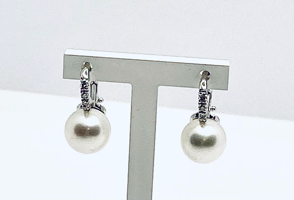 Pearl and diamond earrings art.ORP252