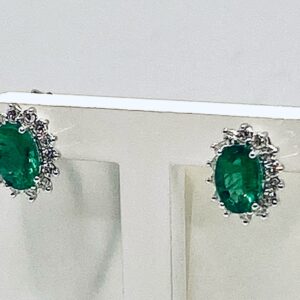 Orecchini con smeraldi e diamanti art.OR1192