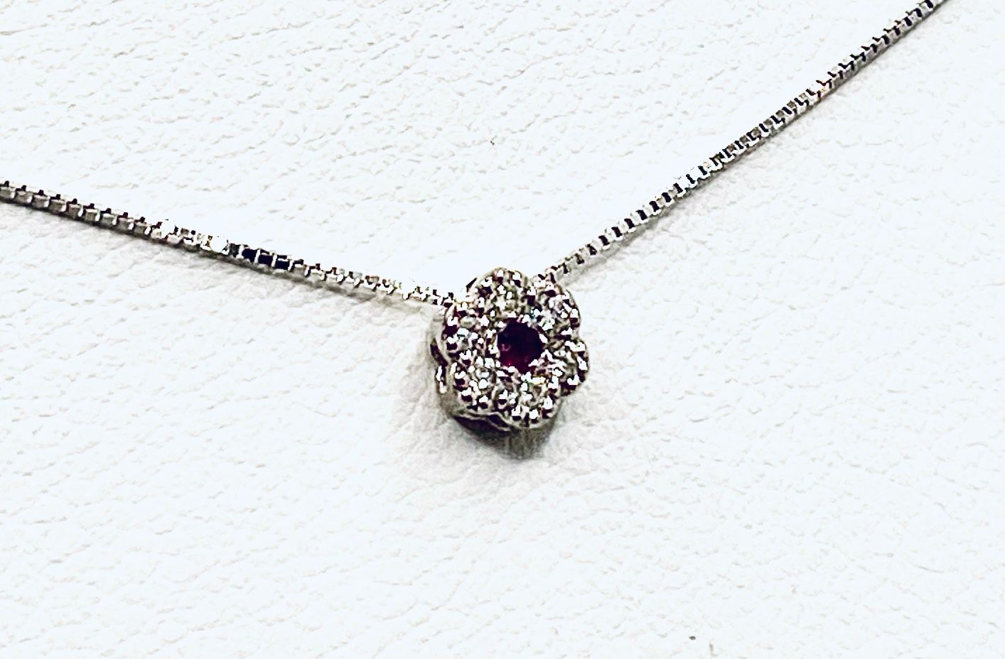 Gold and Diamond Ruby Pendant Art. CD815-1