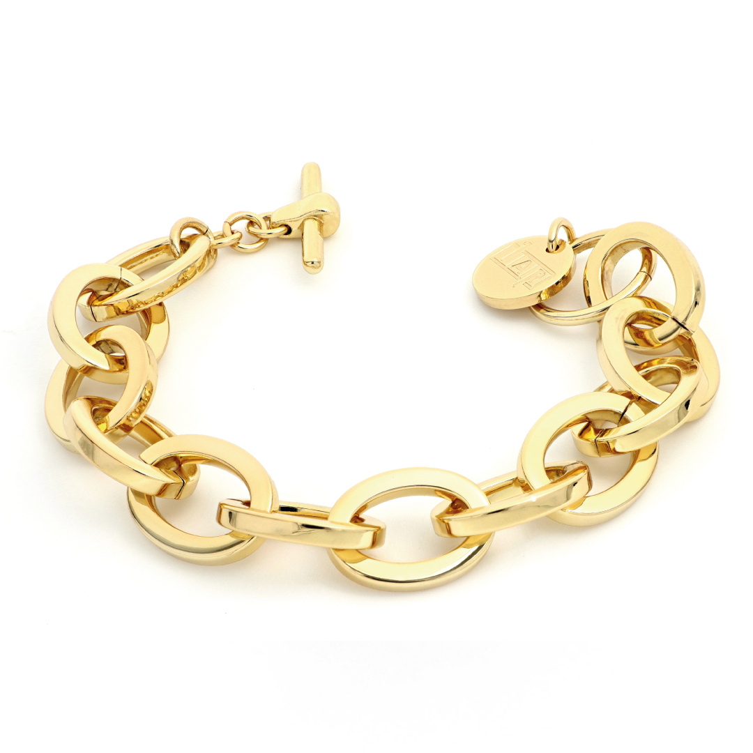 Bracciale unoaerre in bronzo dorato Art. 004EXB0015000