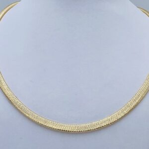 Round necklace in yellow gold thread 750% Art.COF2