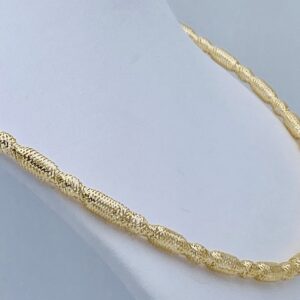 Collana girocollo in filo d’oro giallo 750% Art.COF4