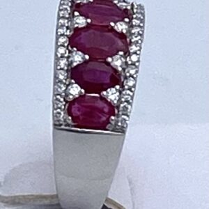 Anello con diamanti e rubini Art.40852195
