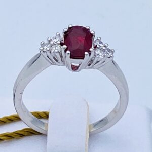 Anello diamanti e rubino  GEMME Art.AN2333