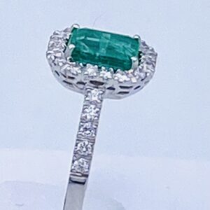 Anello con smeraldo e diamanti BELLE EPOQUE  art.AN2353
