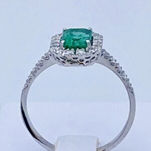 Anello con smeraldo e diamanti art.AN2353
