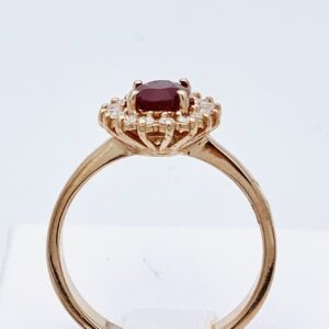 Anello rubino e diamanti oro rosa BON TON art.AN2393