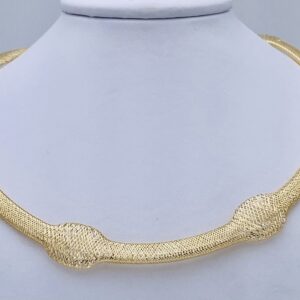 Round necklace in yellow gold thread 750% Art.COF1