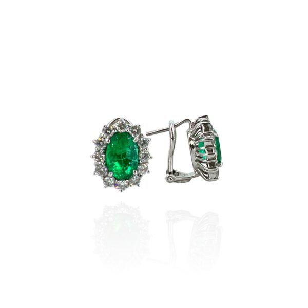 Orecchini smeraldi e diamanti BON TON art. ORSME01