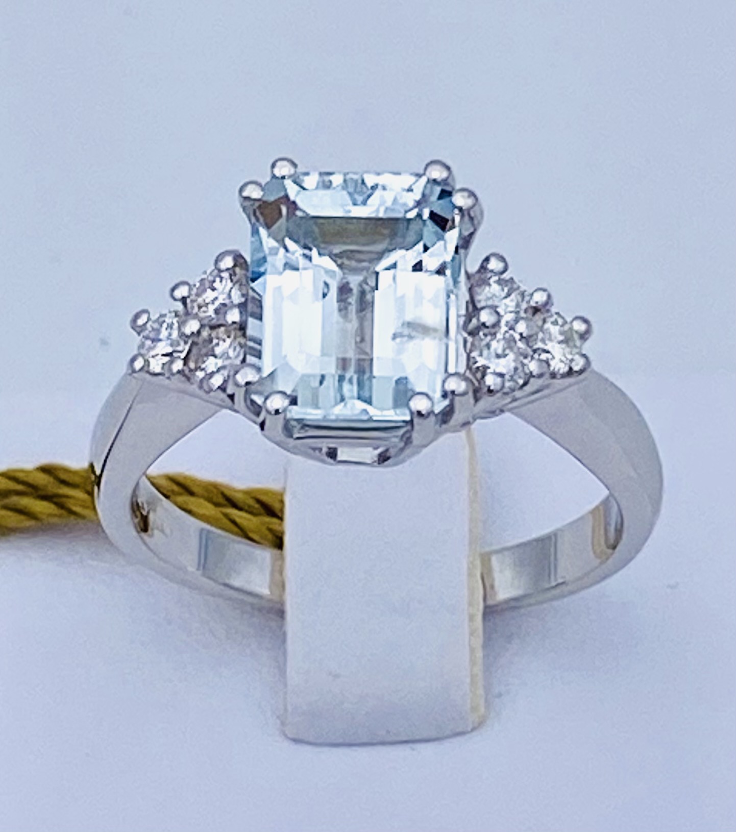 Aquamarine and diamond ring Art. AN2431-1