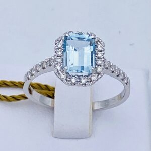 Anello acquamarina e diamanti Art.AN2971