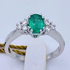 Anello con smeraldo e diamanti art.AN2335