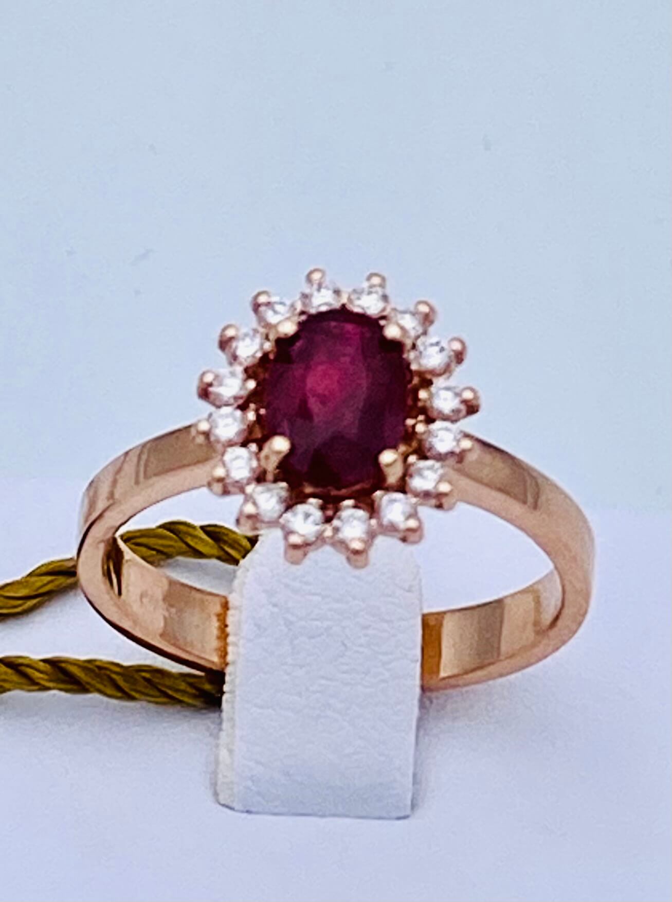 Anello rubino e diamanti oro rosa BON TON art.AN2852