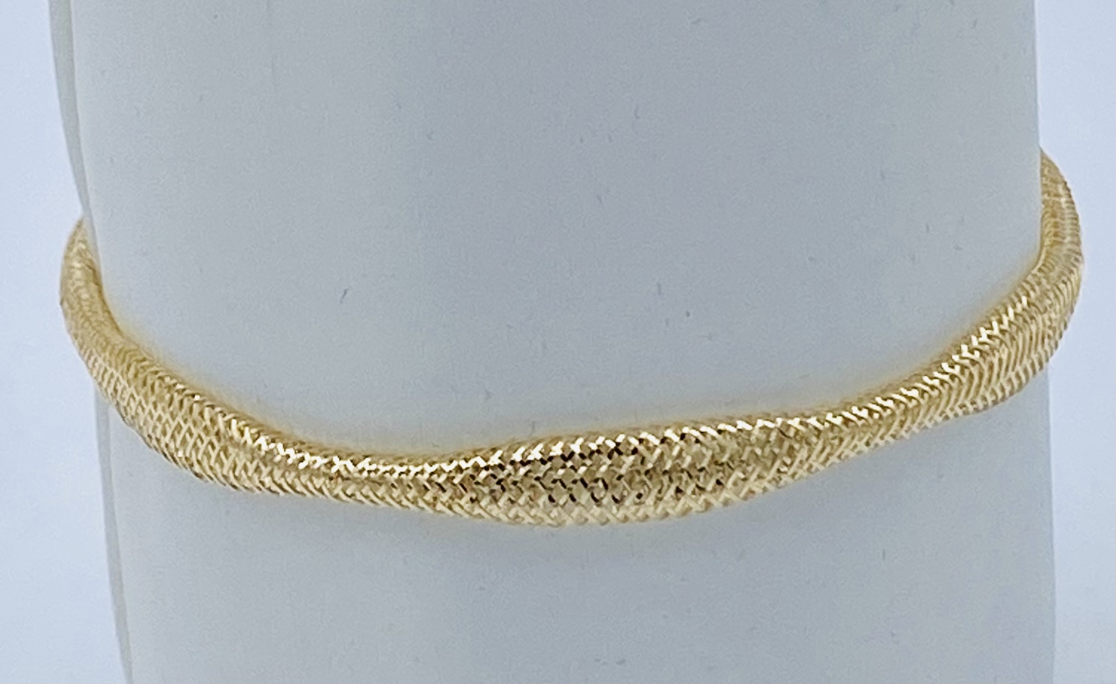 750% yellow gold thread soft bracelet Art.BF08