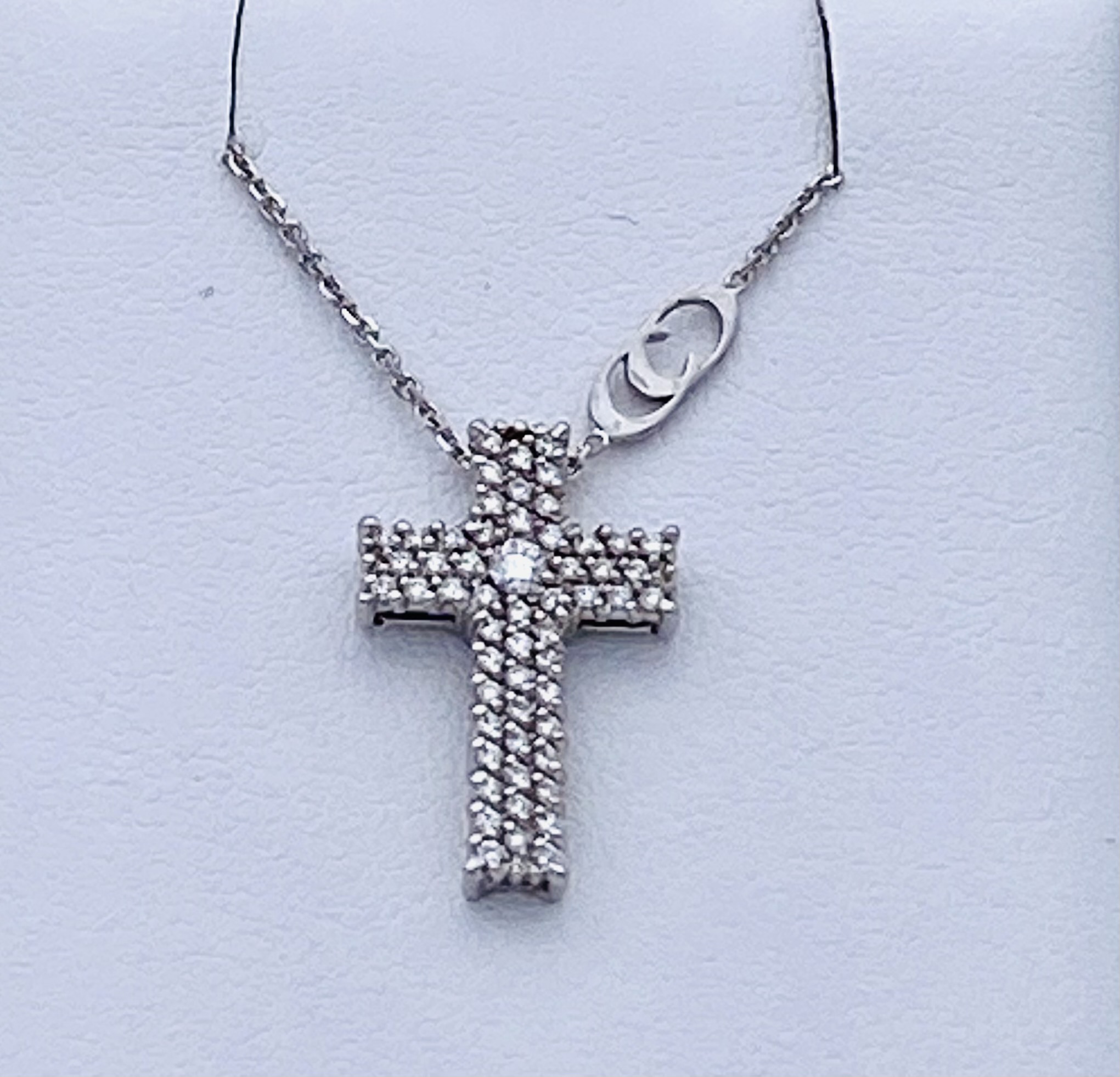 White gold and diamond cross pendant Art. 1G3711BB5450