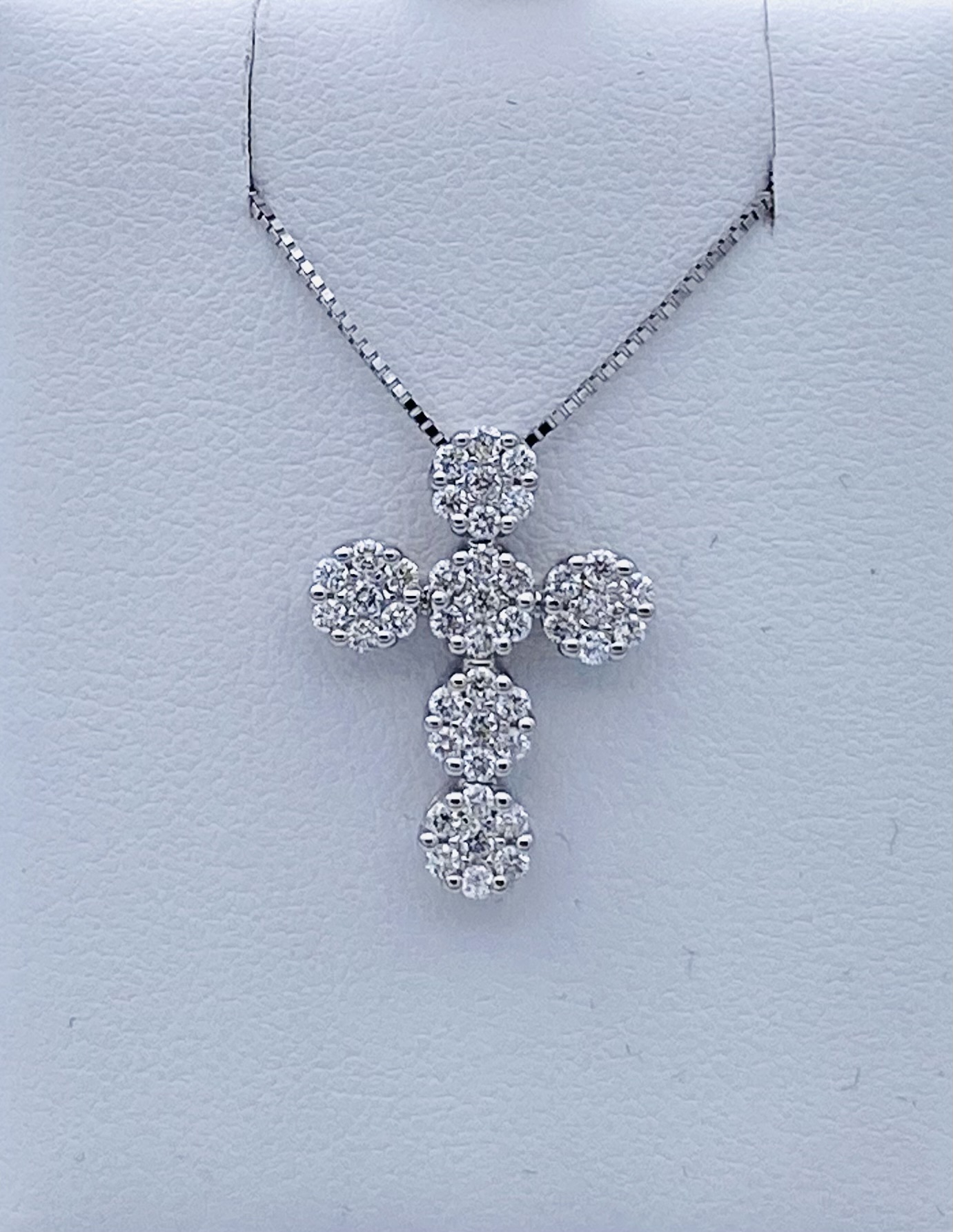 Pendant cross white gold and diamonds art. 29546312